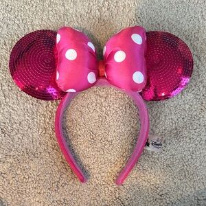 Disney Pink Sequin Minnie Mouse Headband